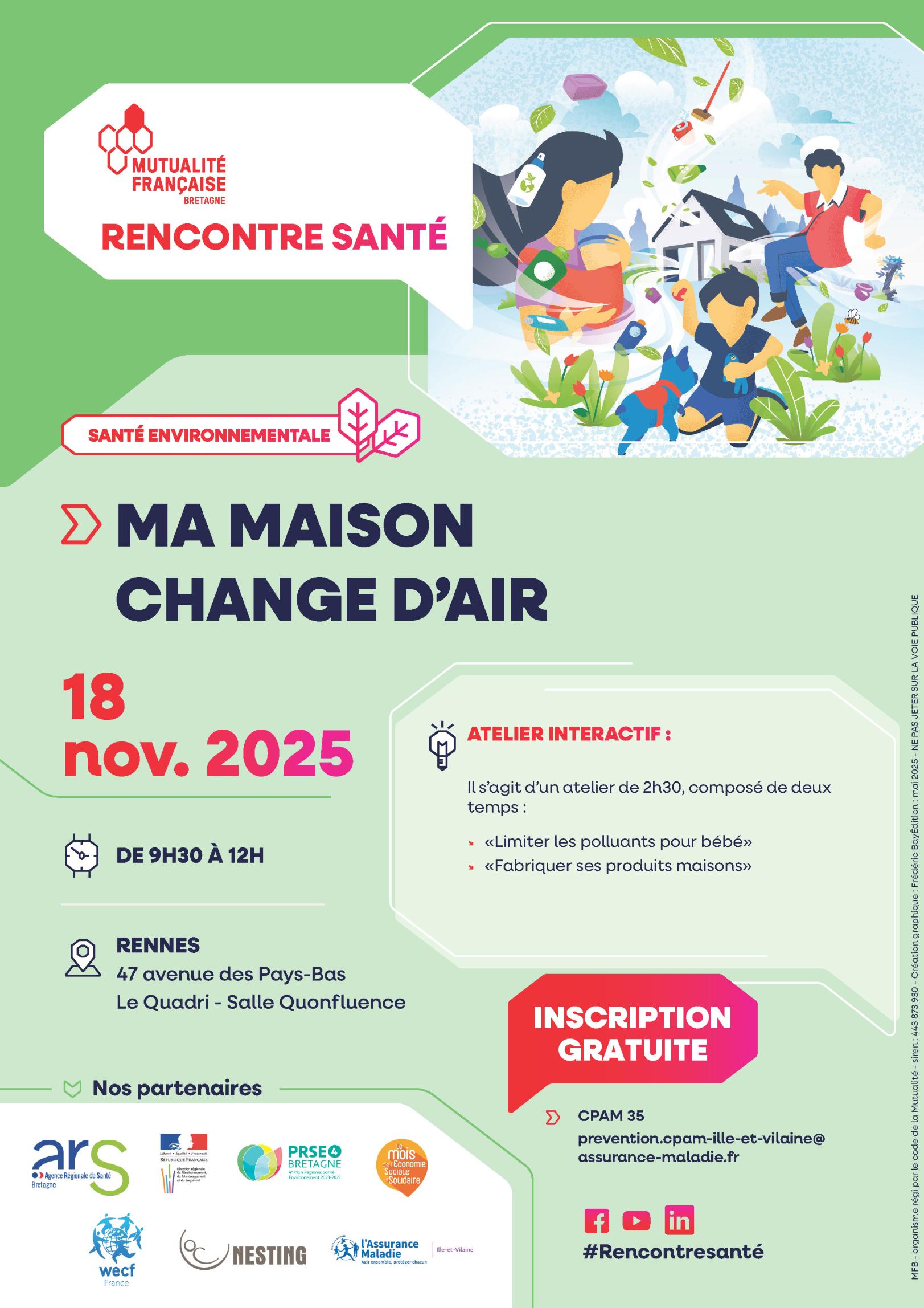 Affiche Ma Maison change d'air Rennes Affiche de l'événement