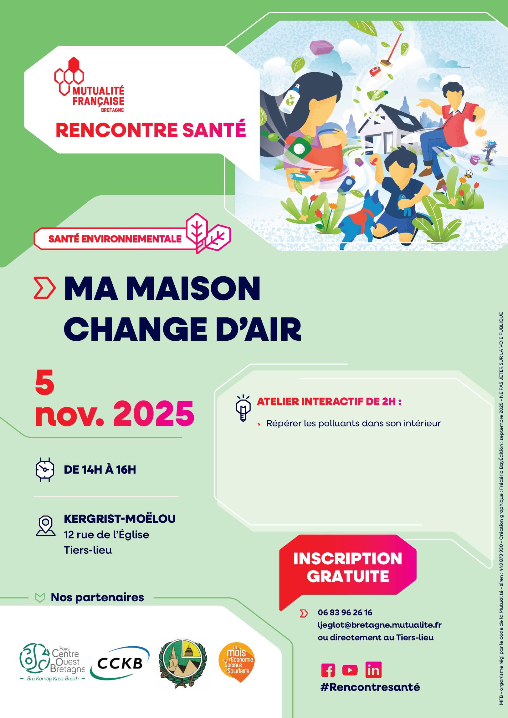 Affiche Ma Maison change d'air Kergrist-Moëlou Affiche de l'événement