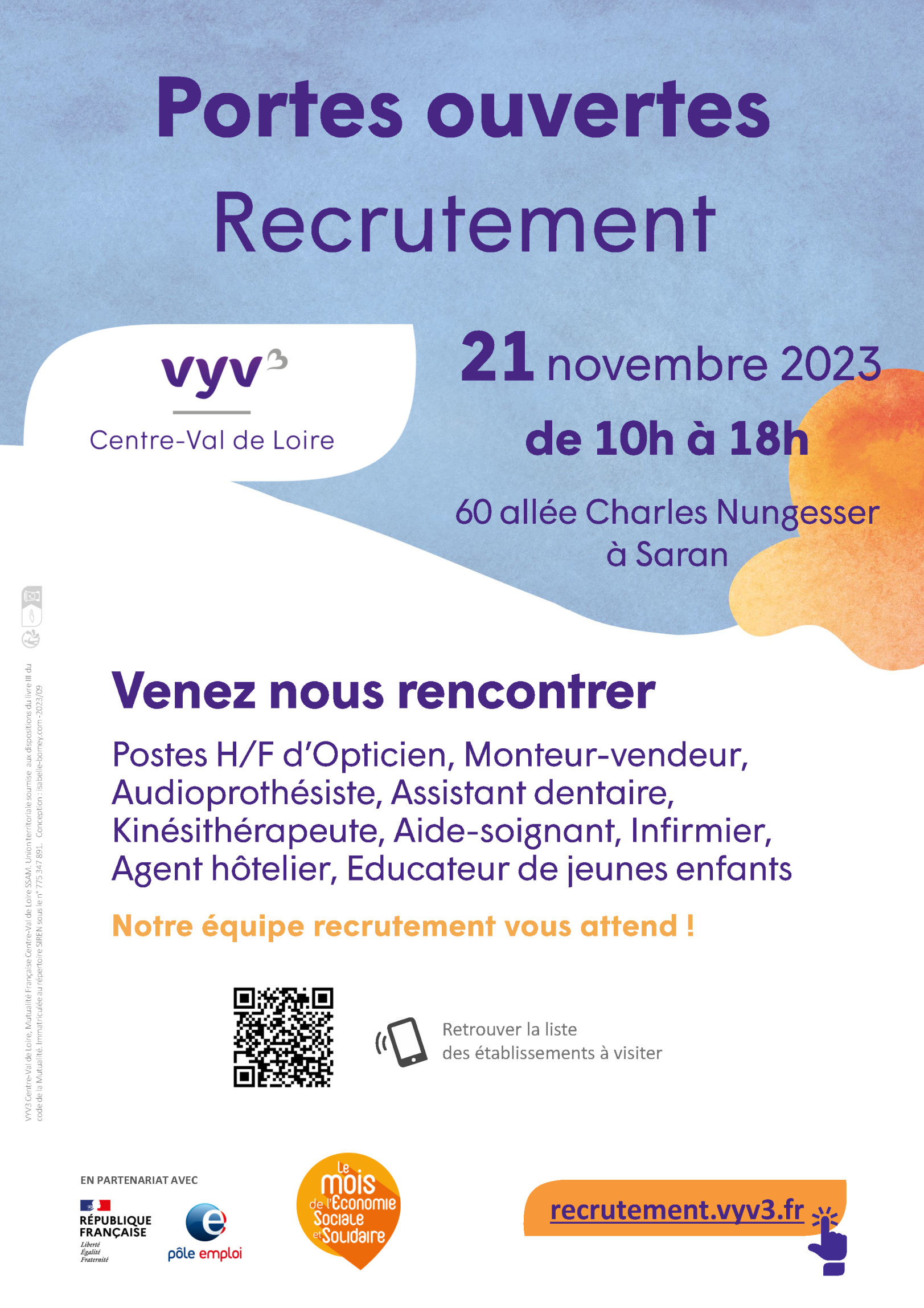 Venez nous rencontrer Notre équipe recrutement vous attend