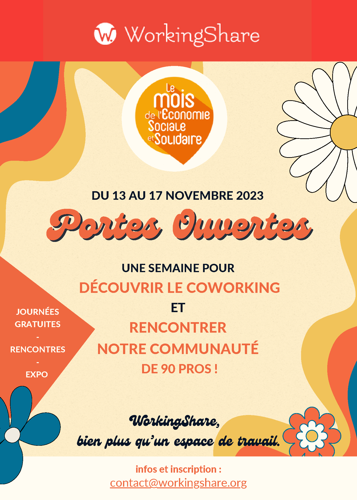 Semaine PORTES OUVERTES au WorkingShare Semaine PORTES OUVERTES au WorkingShare