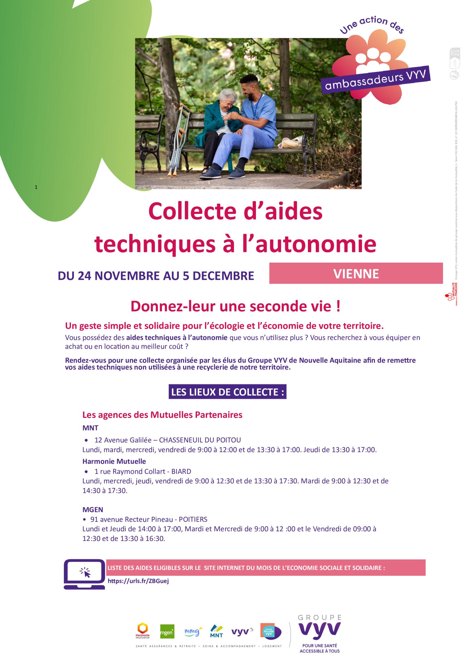 Collecte d'aides techniques à l'autonomie