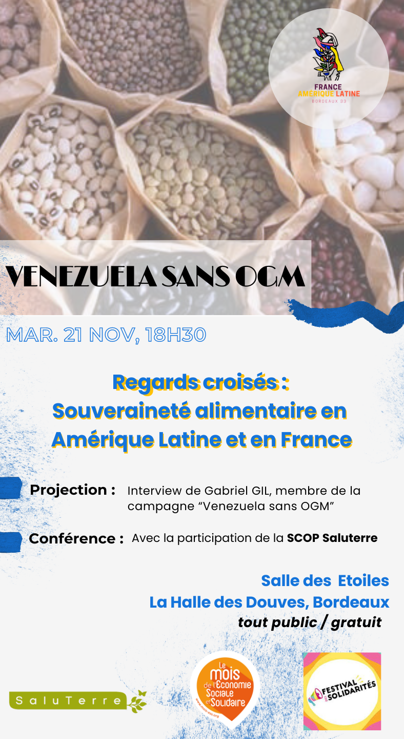 Evénement FAL 33 : Souveraineté alimentaire en Amérique Latine et France Evénement FAL 33 : Souveraineté alimentaire en Amérique Latine et France
