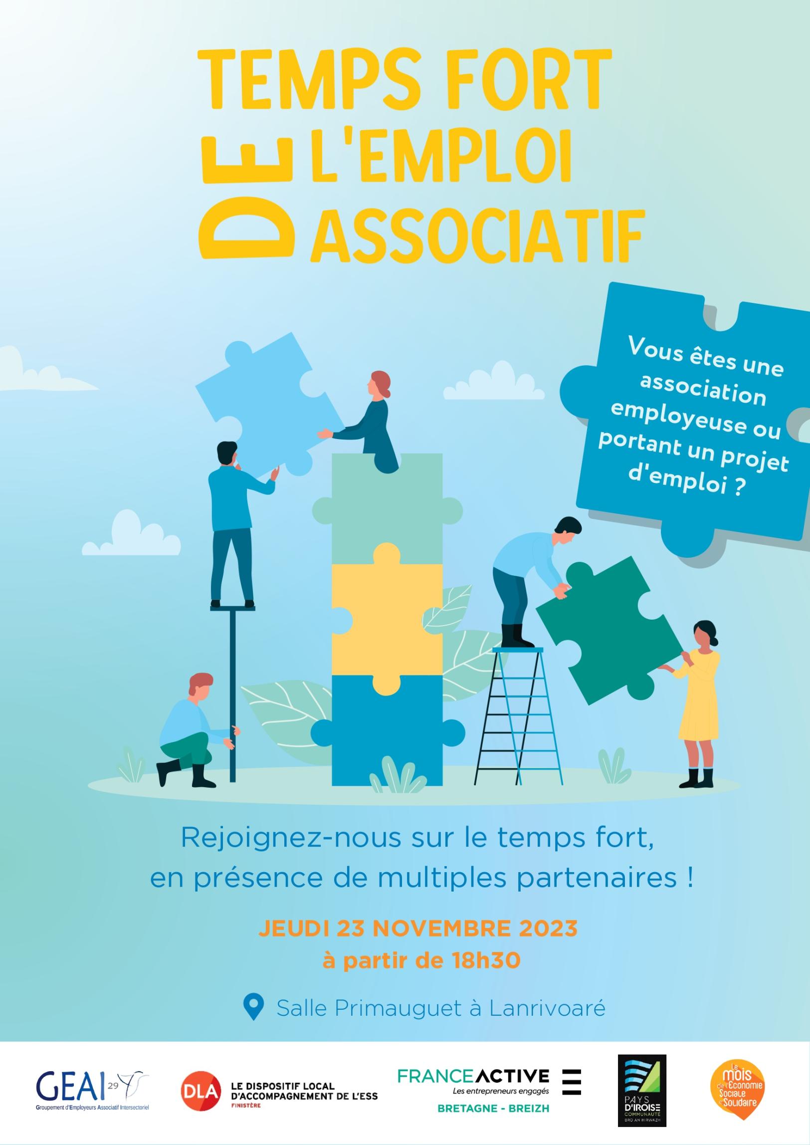 Temps fort de l'emploi associatif visuel