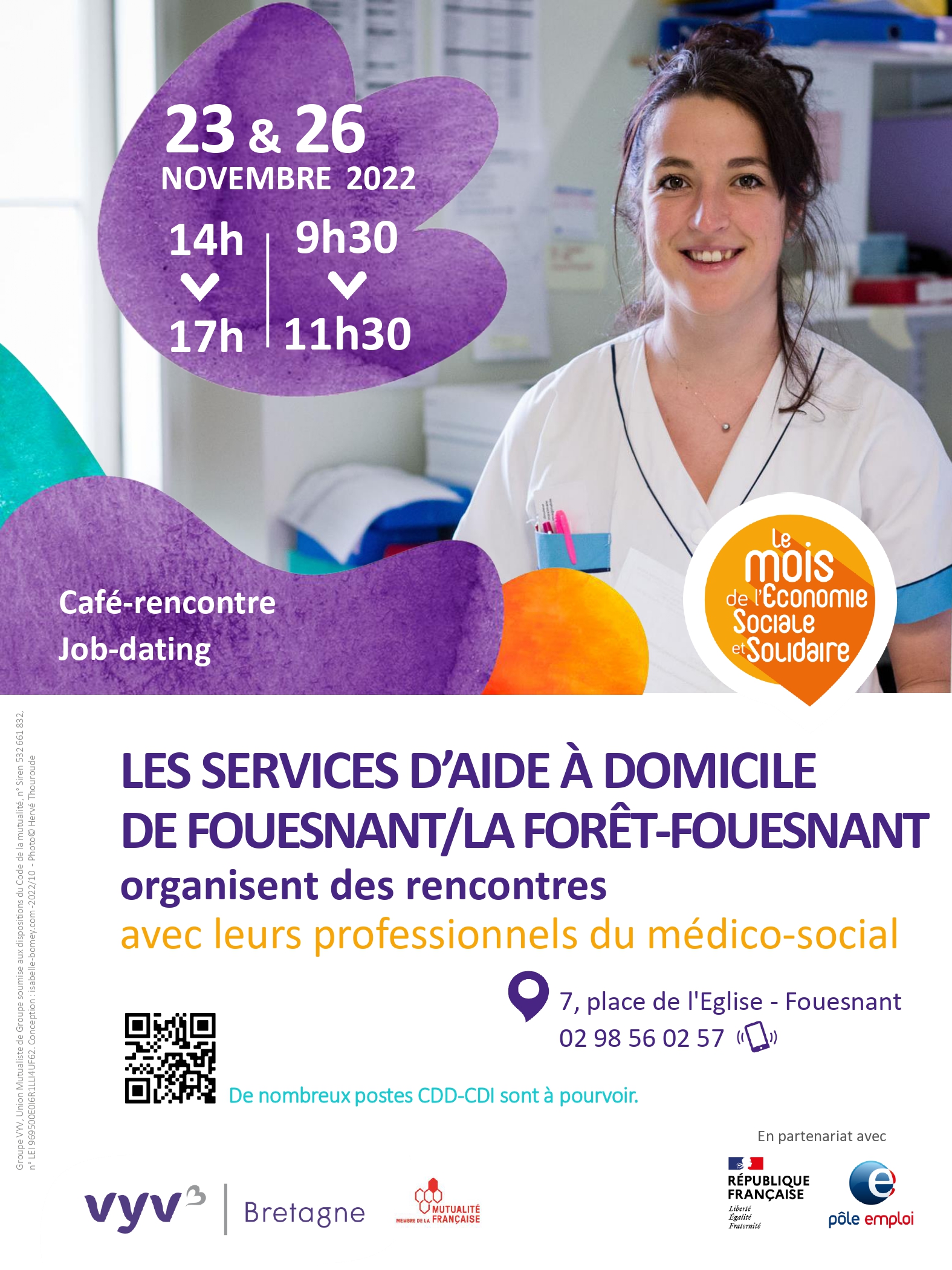 Les SAAD de Fouesnant et La Fôret-Fouesnant organisent des rencontres avec ses professionnels du médico-social