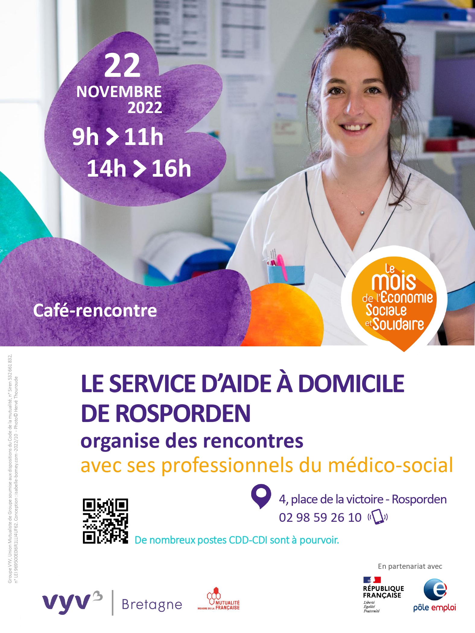 Le SAAD de Rosporden organise des rencontres avec ses professionnels du médico-social