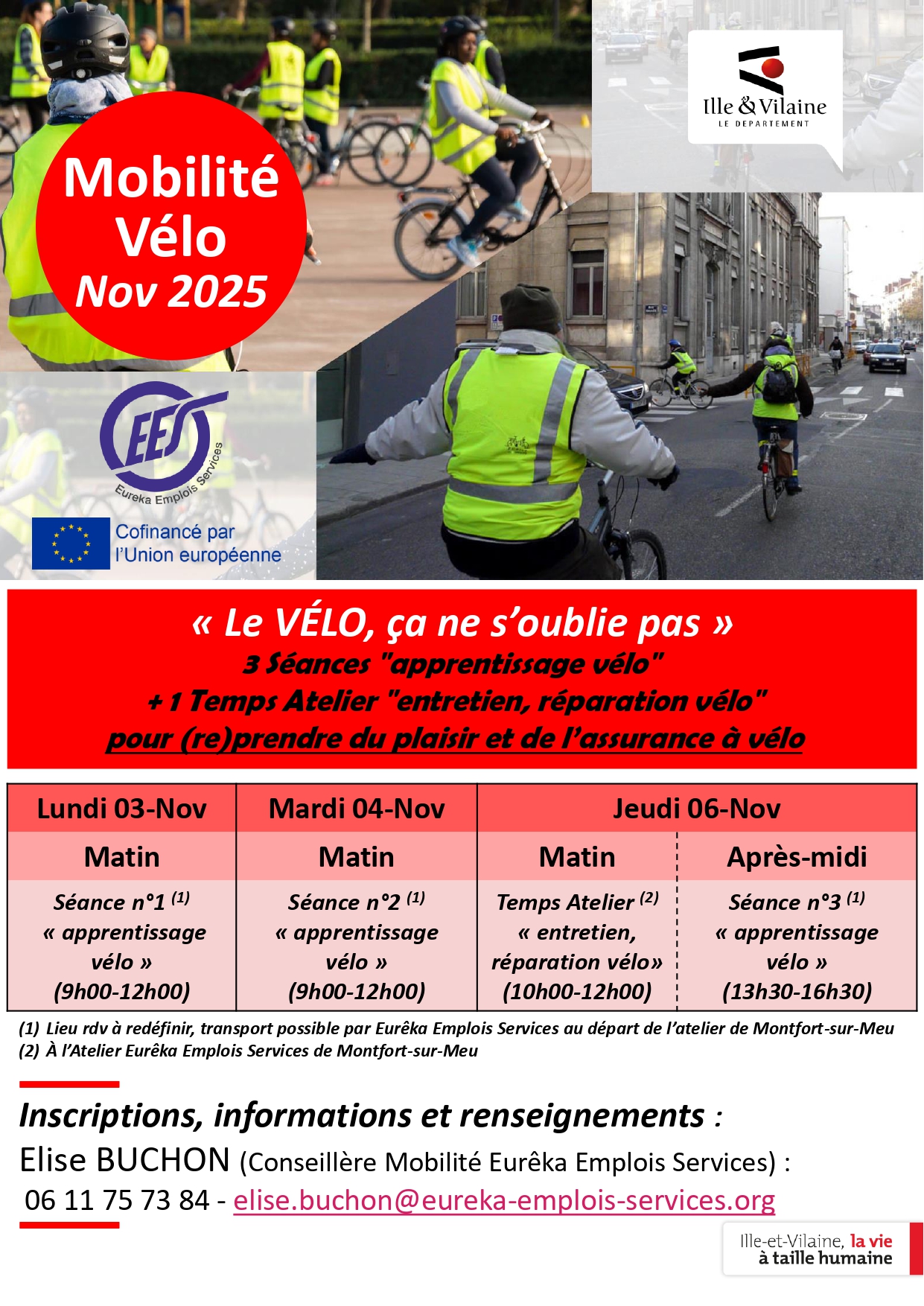 Mobilité vélo novembre 2025