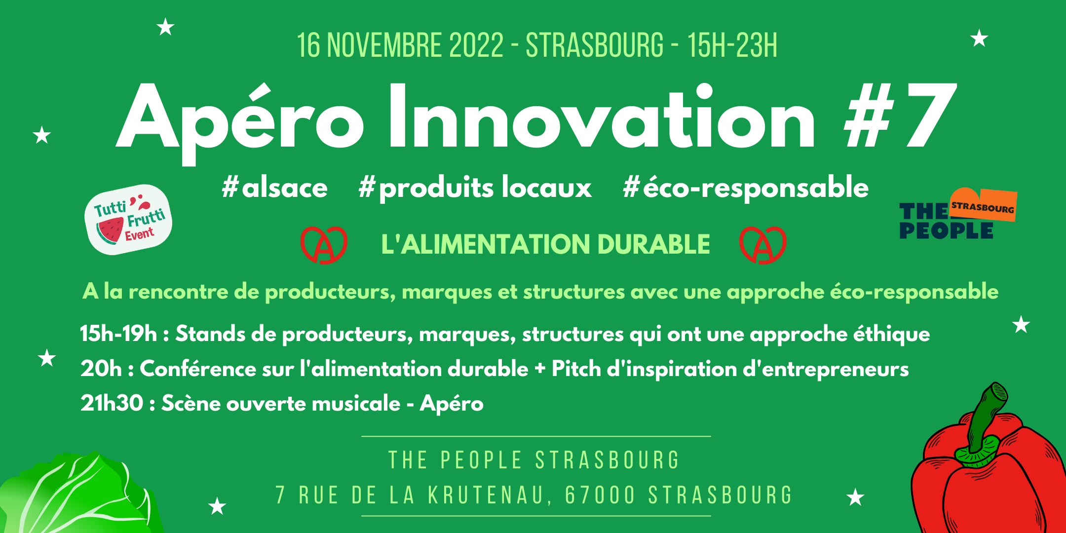 Apéro Innovation #7 - L'alimentation durable Apéro Innovation #7 - L'alimentation durable