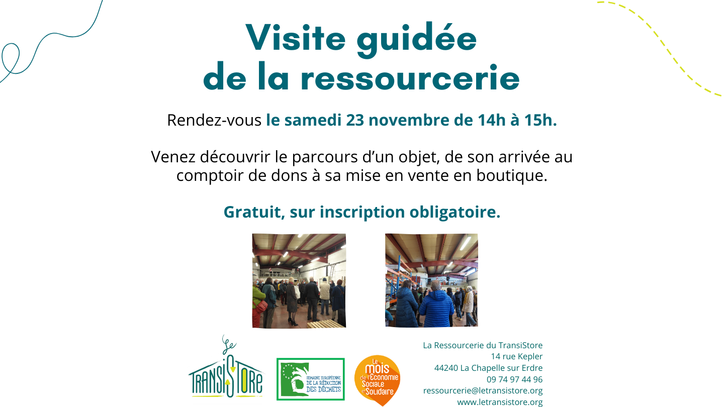 Visite guidée de la ressourcerie du Transistore