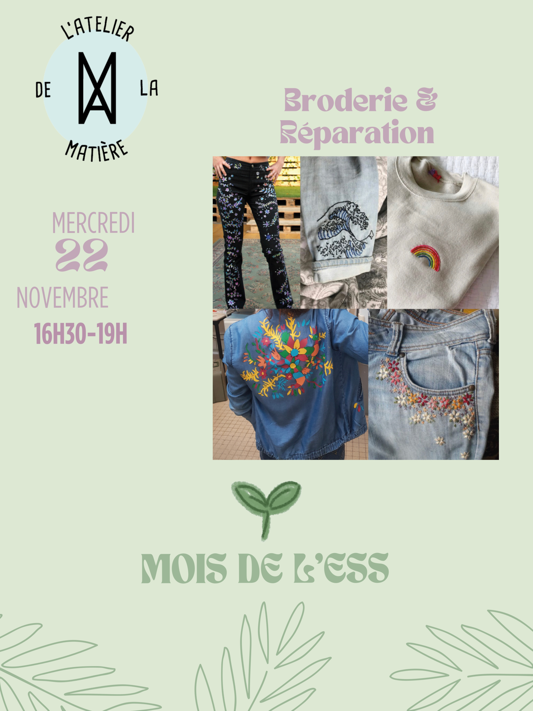 Atelier Broderie & Réparation créative