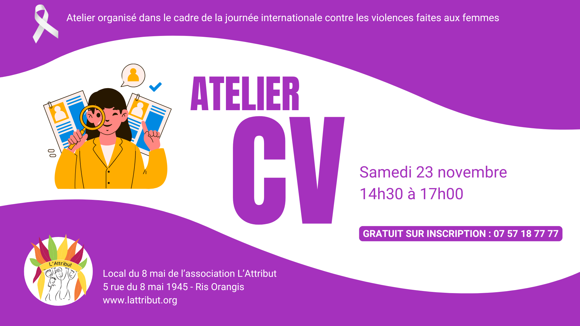 Visuel atelier cv - L'Attribut