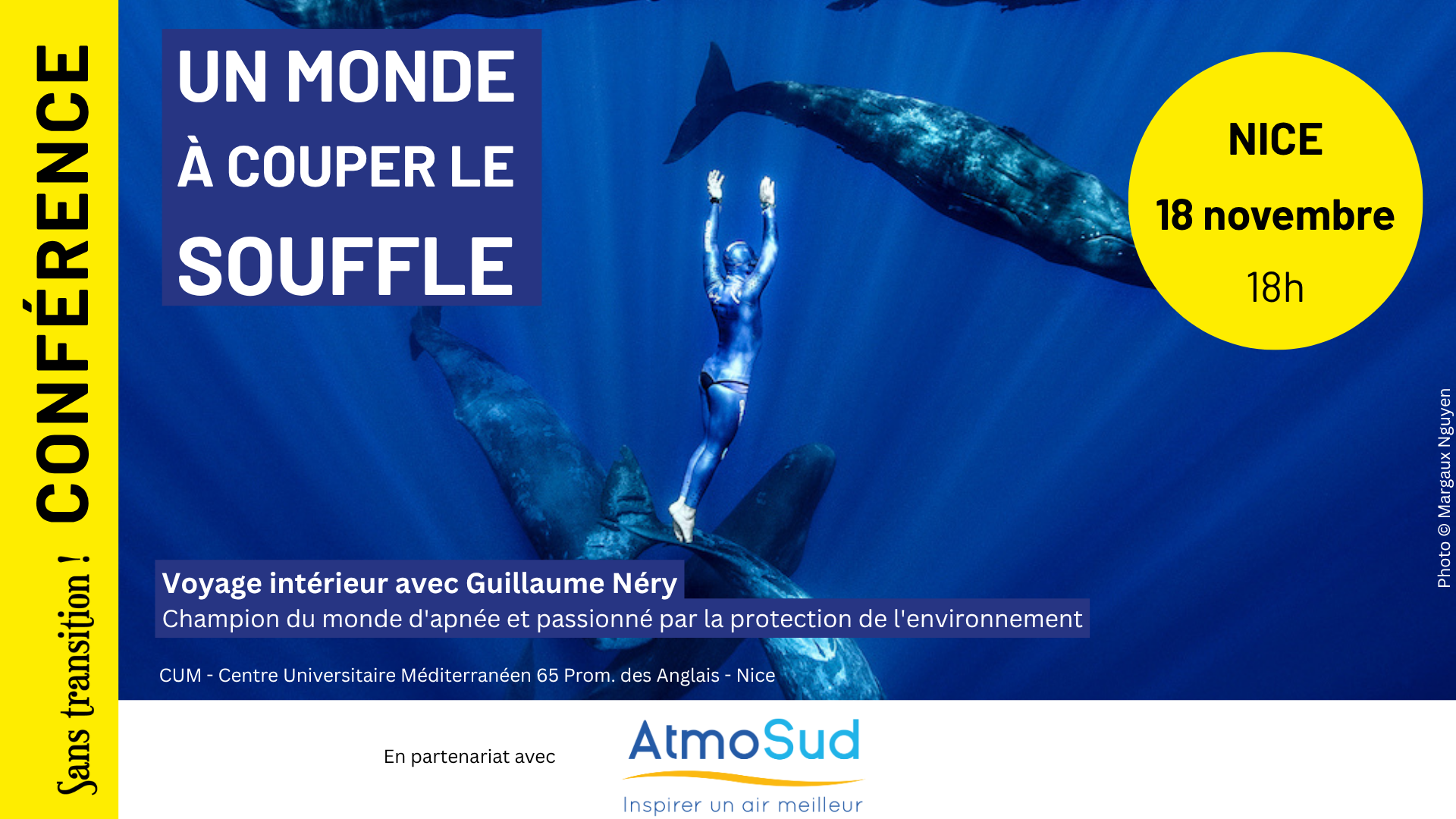 Un monde à couper le souffle Une conférence coorganisée par AtmoSud et Sans Transition !