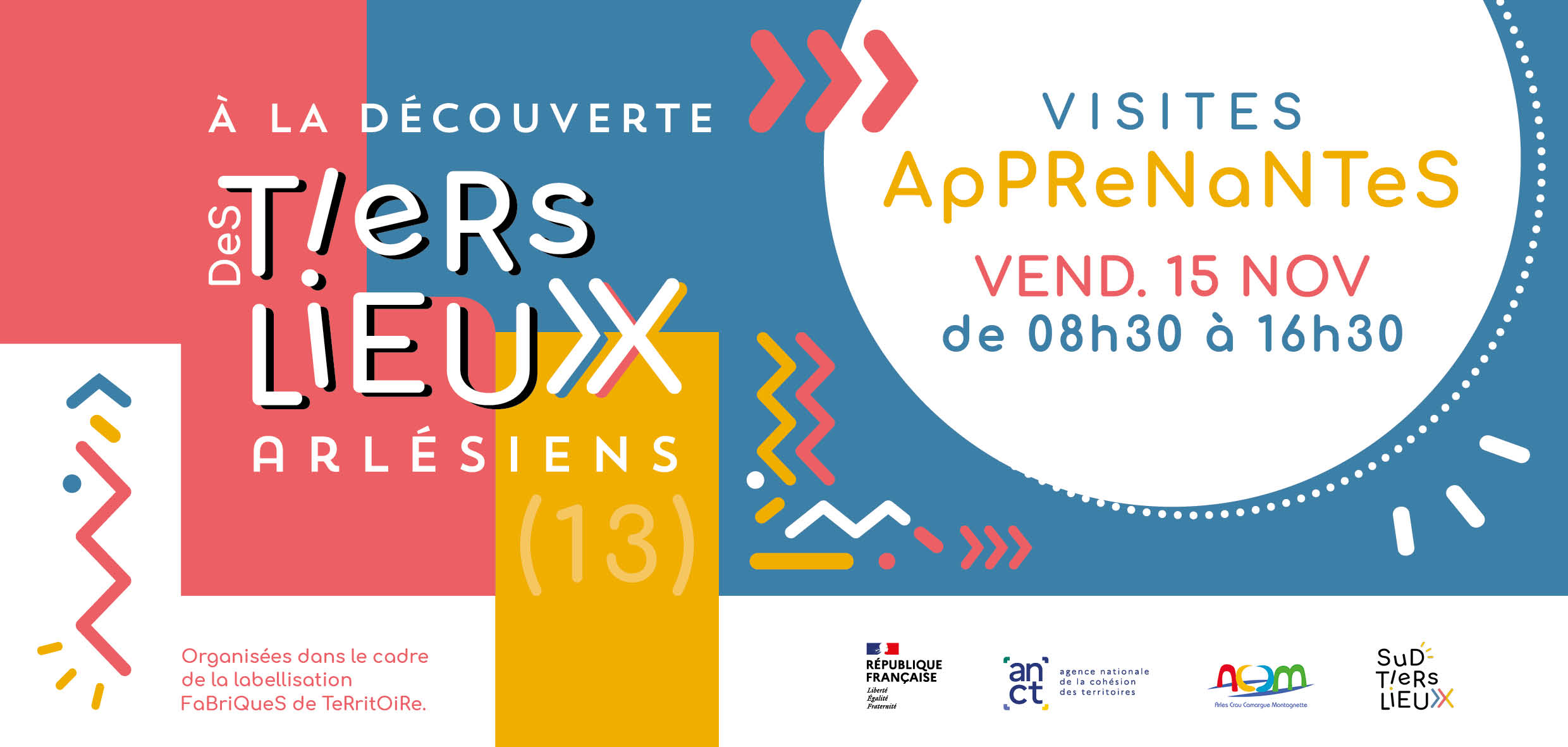 Parcours de visites apprenantes des tiers-lieux arlésiens - vendredi 15 novembre 2024 Parcours de visites apprenantes des tiers-lieux arlésiens - vendredi 15 novembre 2024