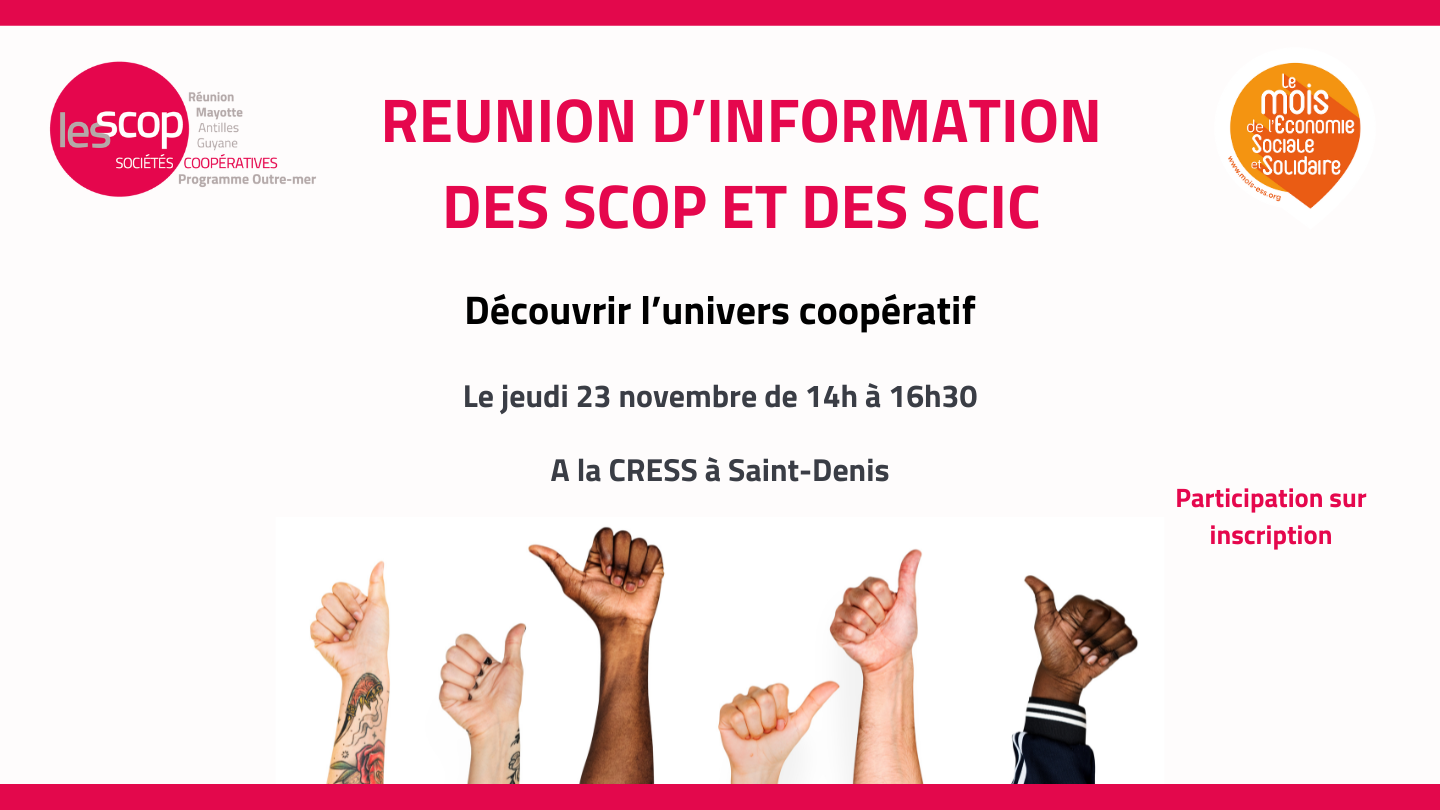 Réunion d'information des SCOP et des SCIC Réunion d'information des SCOP et des SCIC
