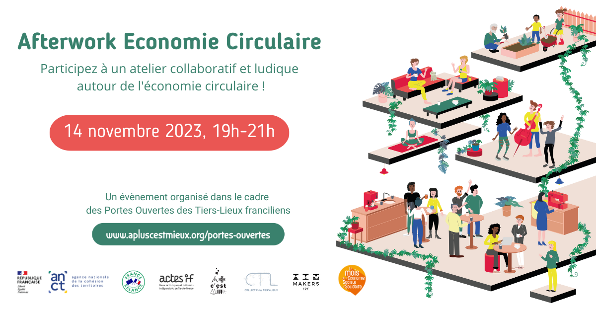 Afterwork Economie circulaire Atelier afterwork économie circulaire