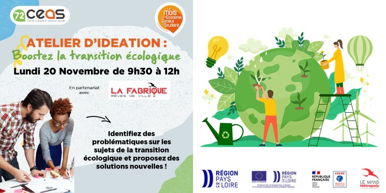 Atelier d'idéation : Boostez la transition écologique ! Atelier d'idéation : Boostez la transition écologique !