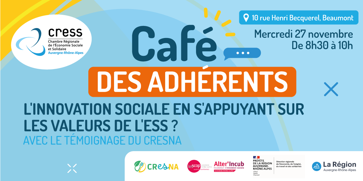Café des adhérents Cress AuRA