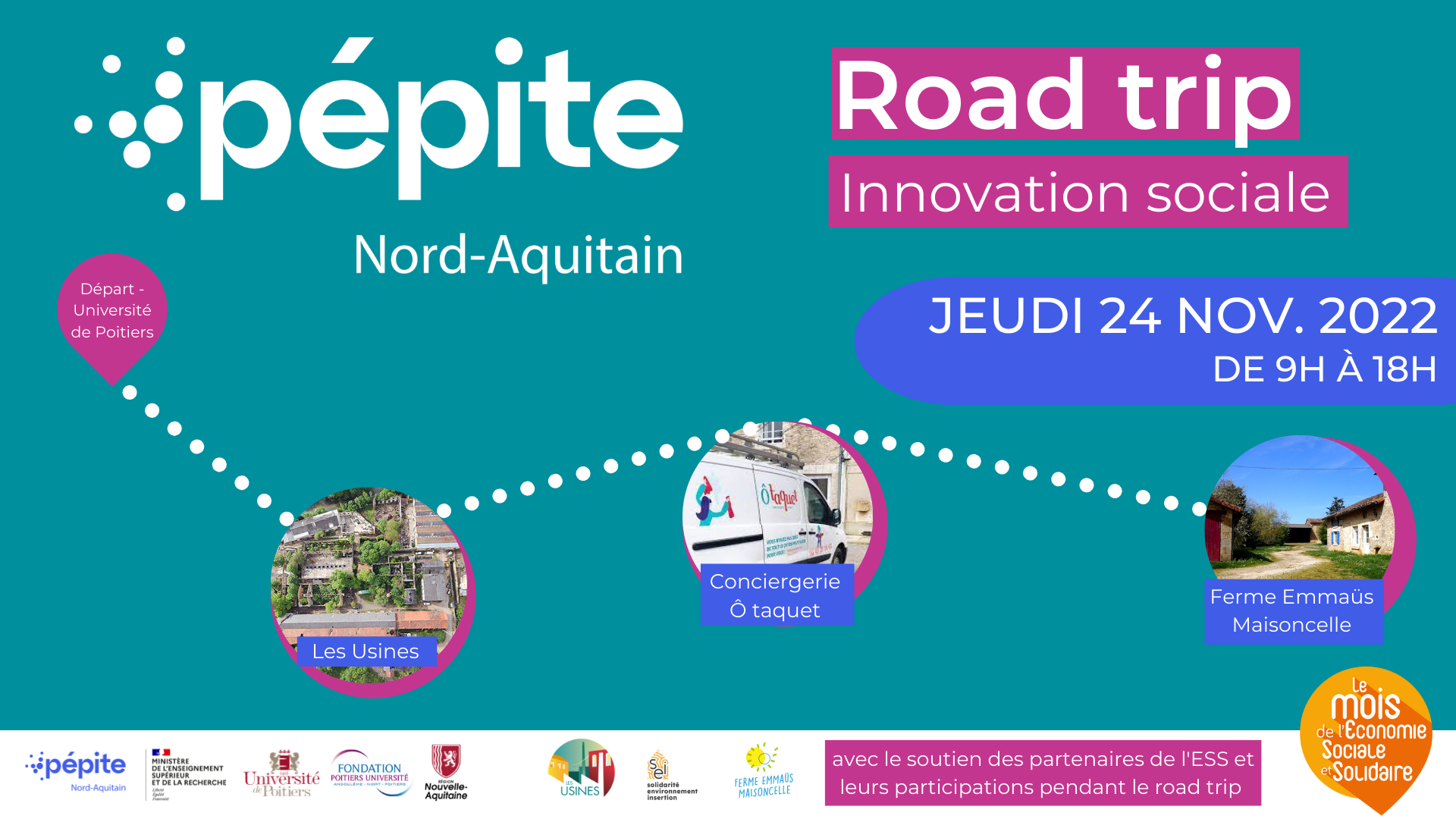 Road trip Innovation Sociale dans le Poitou