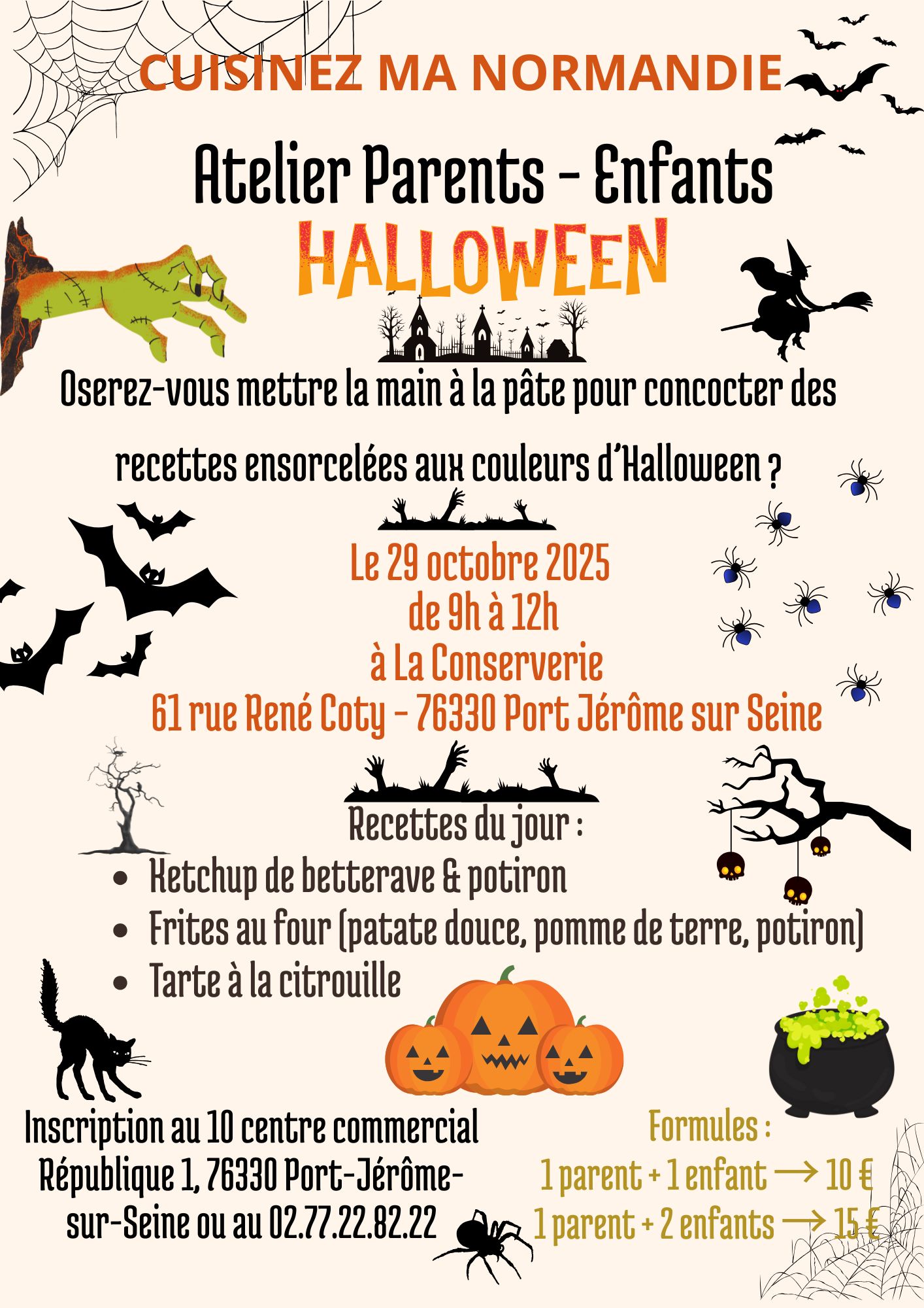 atelier cuisine affiche cuisinez la Normandie