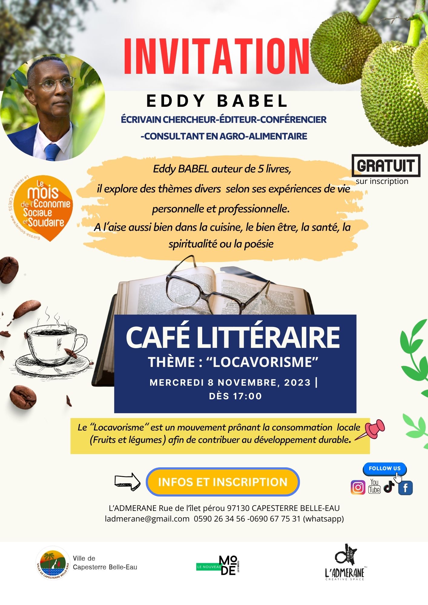 Café littéraire thème "Locavorisme" Café littéraire thème "Locavorisme"