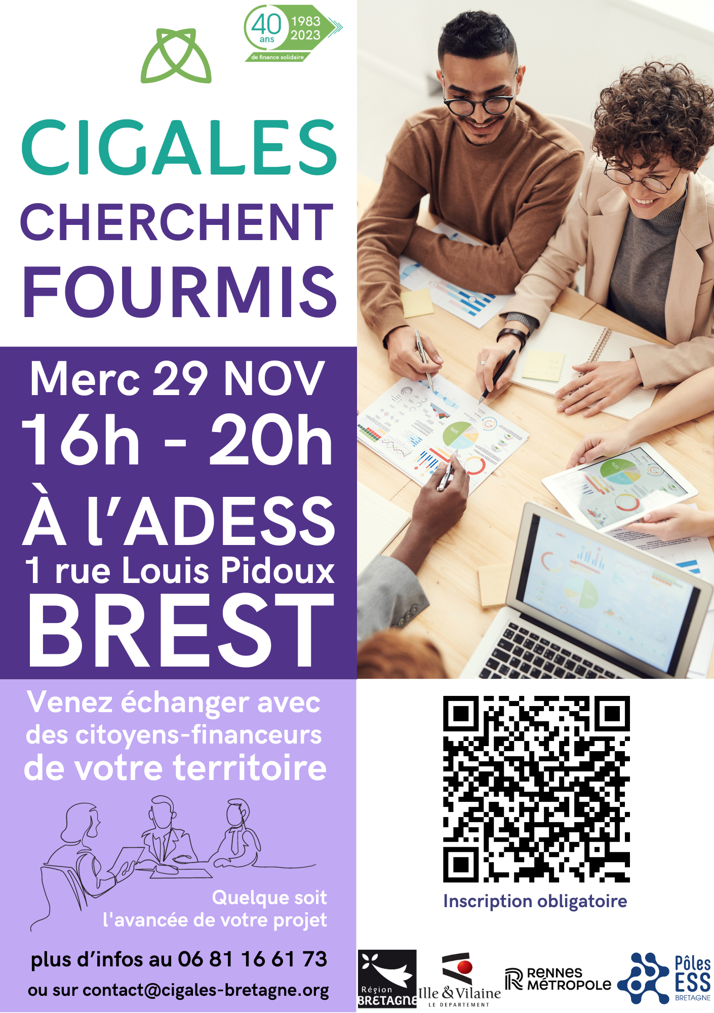 Cigales Cherchent Fourmis, Brest, 29 novembre Cigales Cherchent Fourmis, Brest, 29 novembre