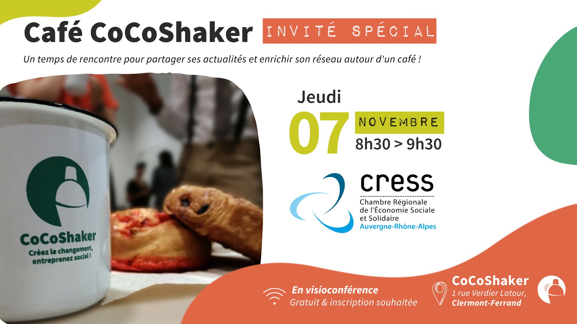 Café réseau CoCoShaker et CRESS