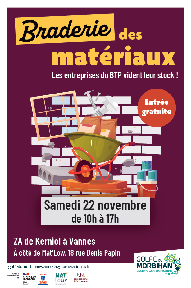 Affiche braderie des matériaux