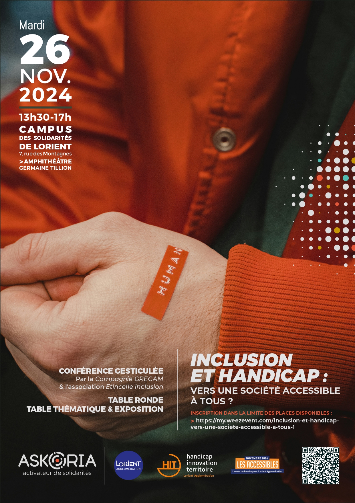 Conférence et Table ronde "Inclusion et handicap : Vers une société accessible à tous ?"