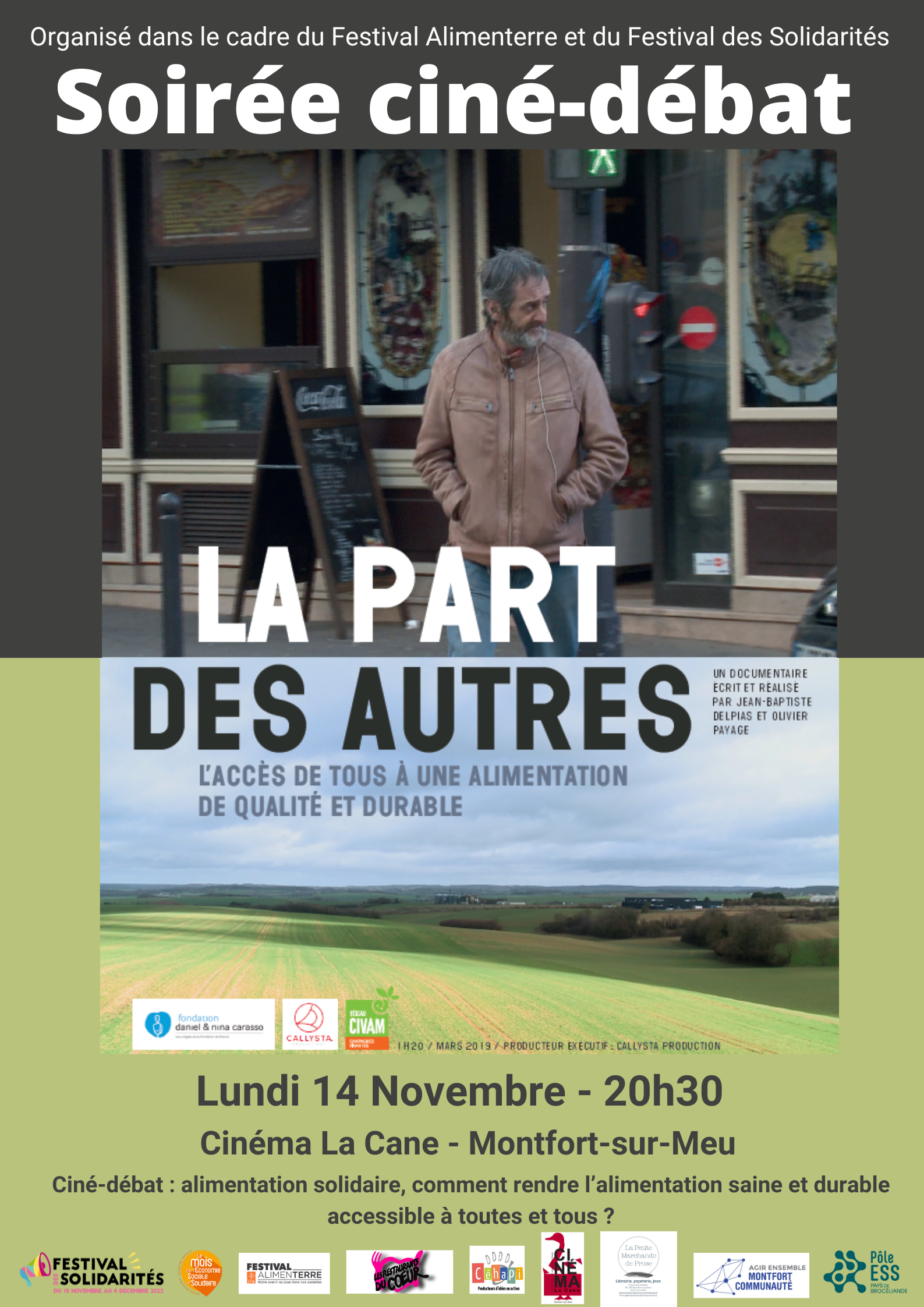 Affiche la part des autres