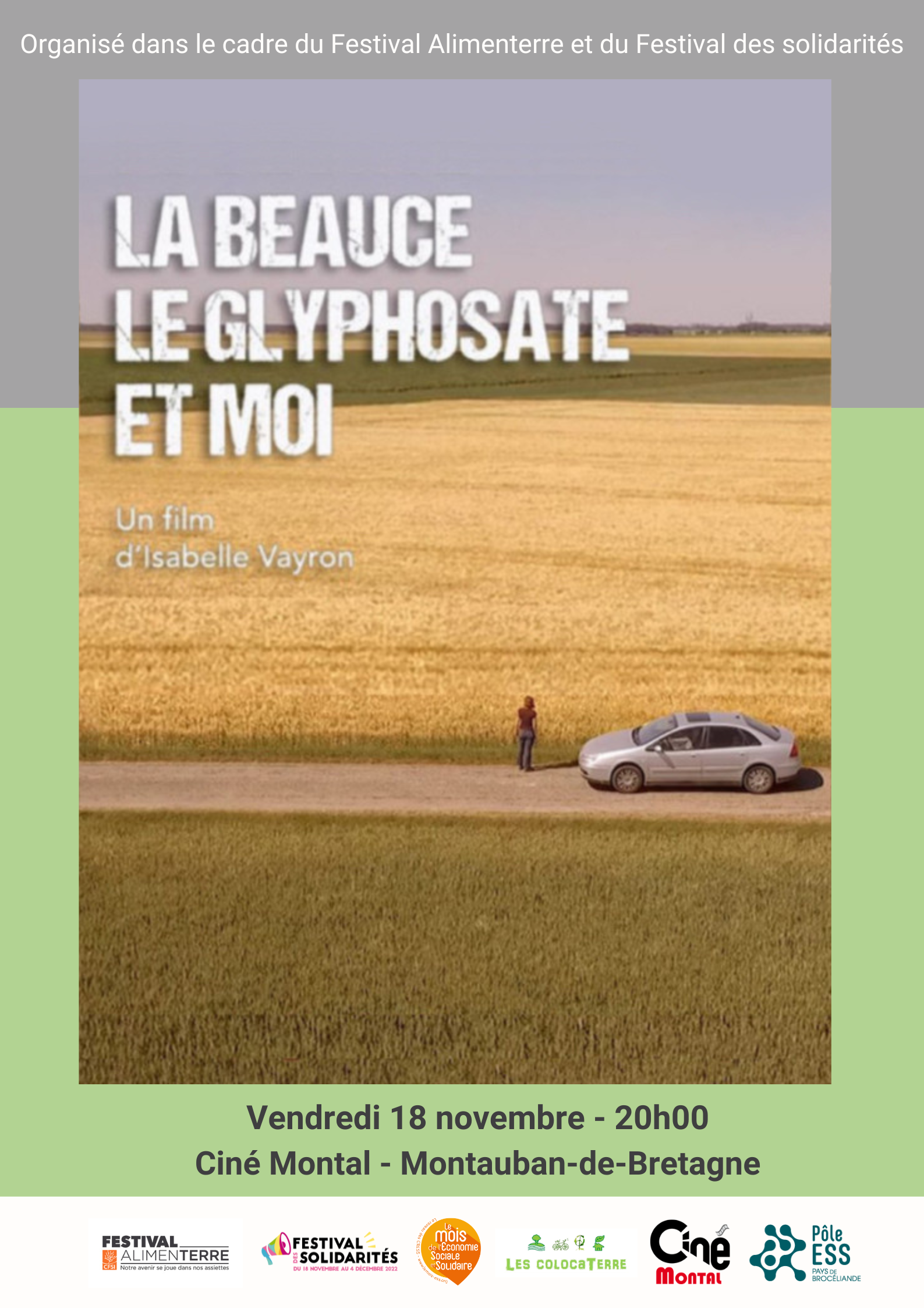 Affiche La Beauce, le glyphosate et moi
