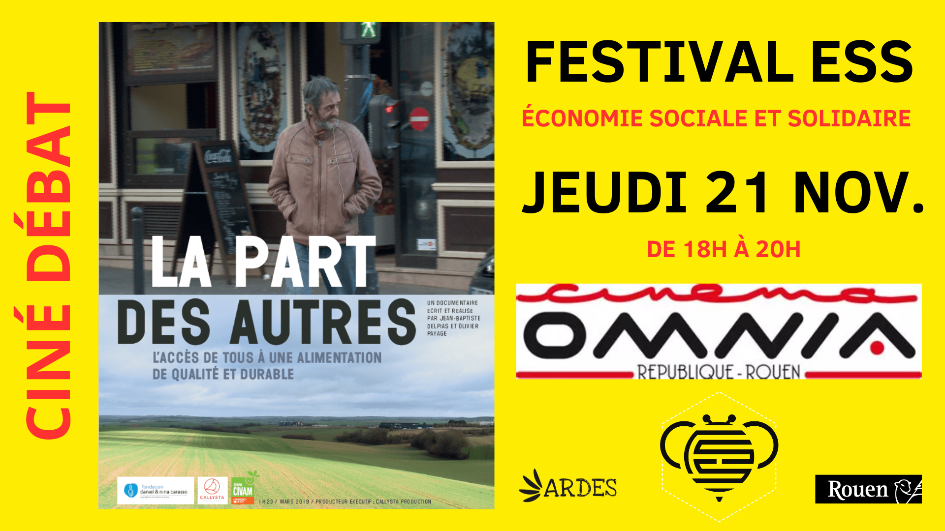 Festval ESS Rouen : Ciné-débat "La part des autres"