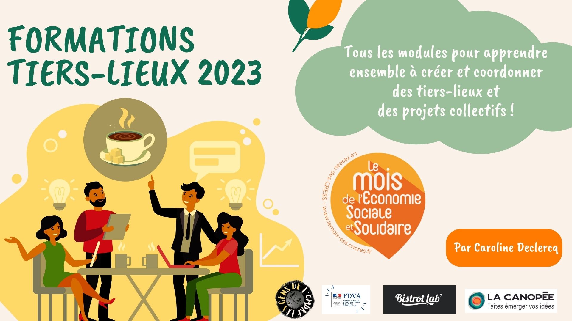 Formations Tiers-Lieux 2023 - La Canopée Mois de l'ESS Canopée Janzé