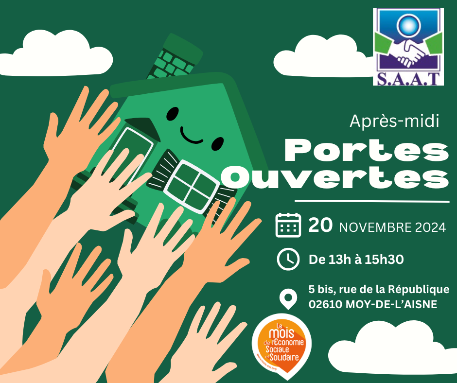 Portes ouvertes SAAT - 20 novembre 2024 de 13h à 16h30
