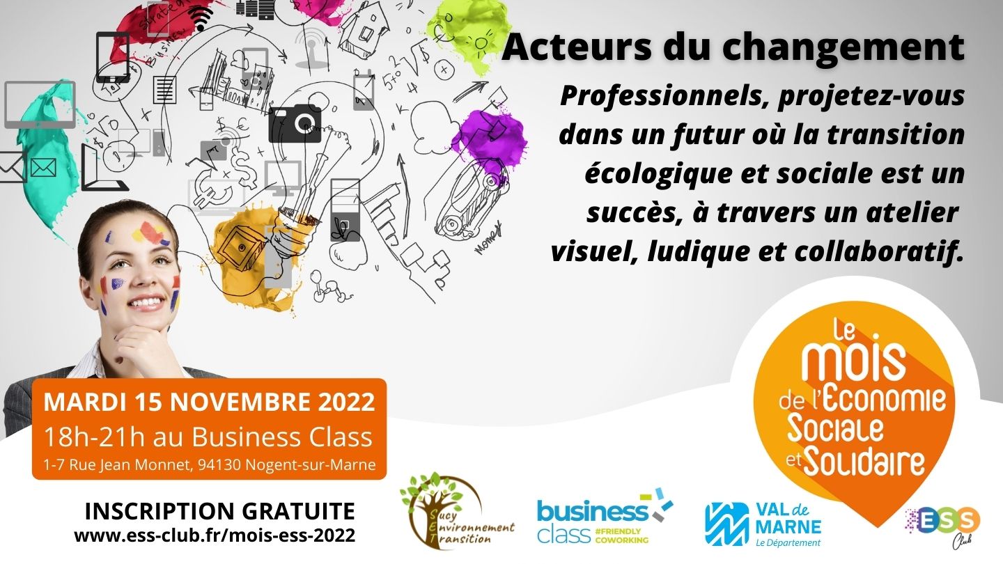 Affiche événement Acteurs du changement
