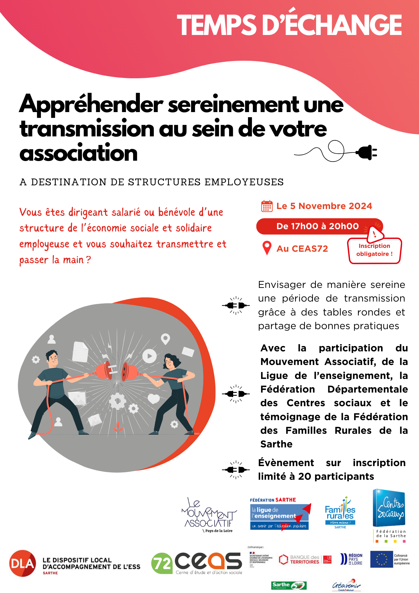 Appréhender sereinement une transmission au sein de votre association DLA - Transmission