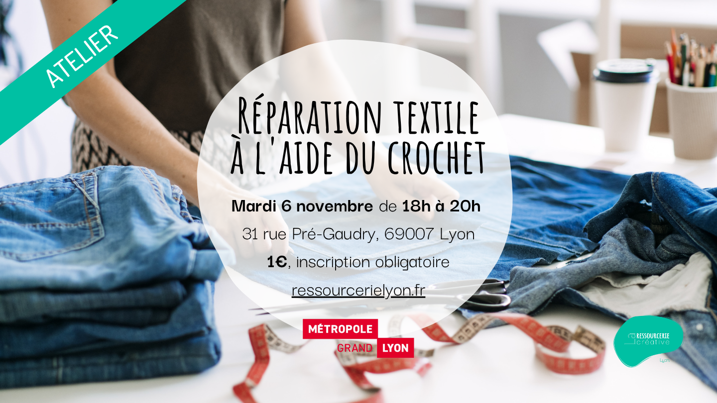 Réparation textile à l'aide du crochet Réparation textile à l'aide du crochet
