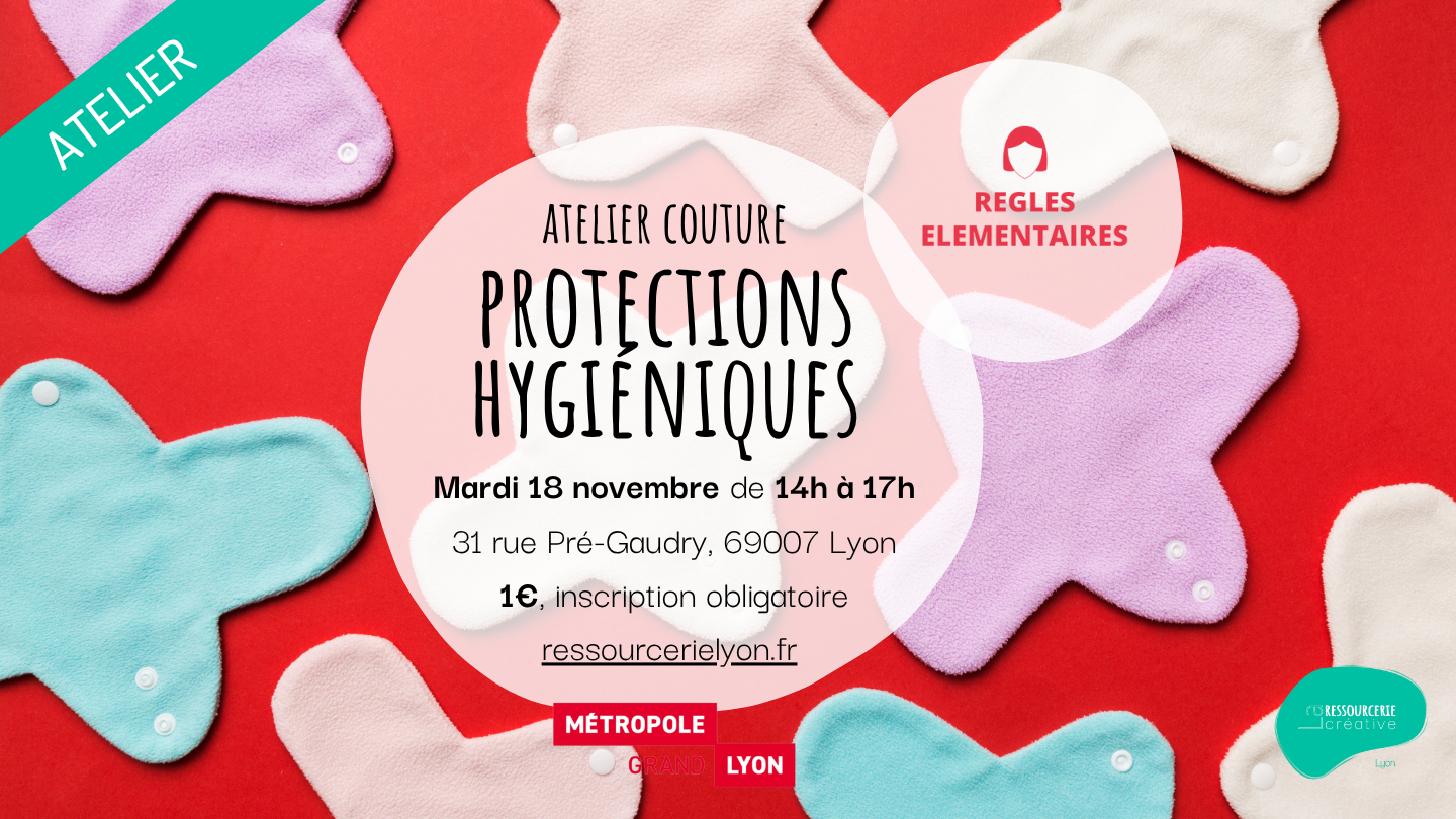 Coudre des protections hygiéniques pour Règles Elémentaires Coudre des protections hygiéniques pour Règles Elémentaires