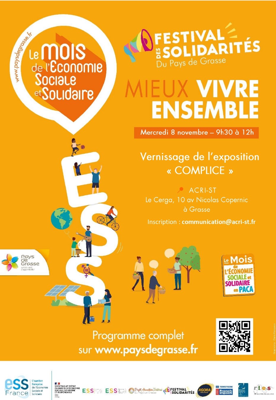 Vernissage de l'exposition "COMPLICE" Mercredi 8 novembre de 9h30 à 12h - Vernissage de l'exposition "COMPLICE"