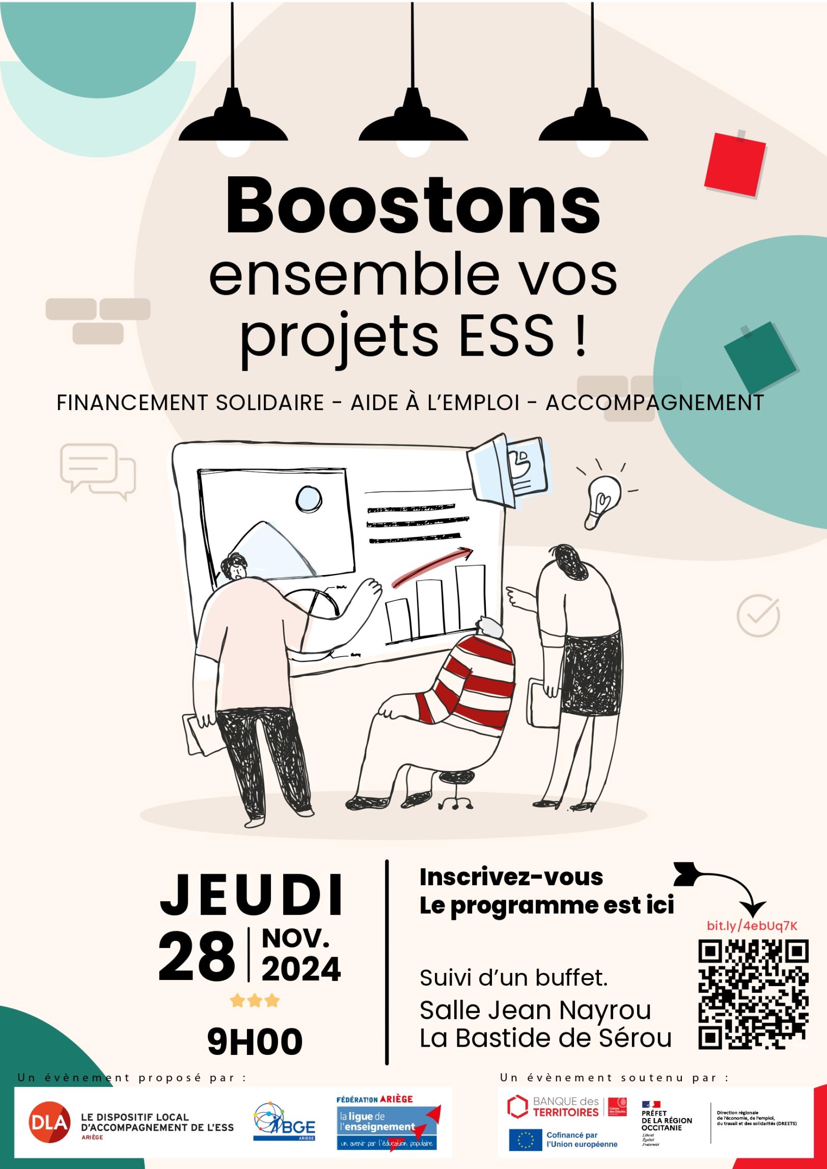 Boostons Ensemble vos projets ESS Financement Solidaire- Aide à l emploi-Accompagnement