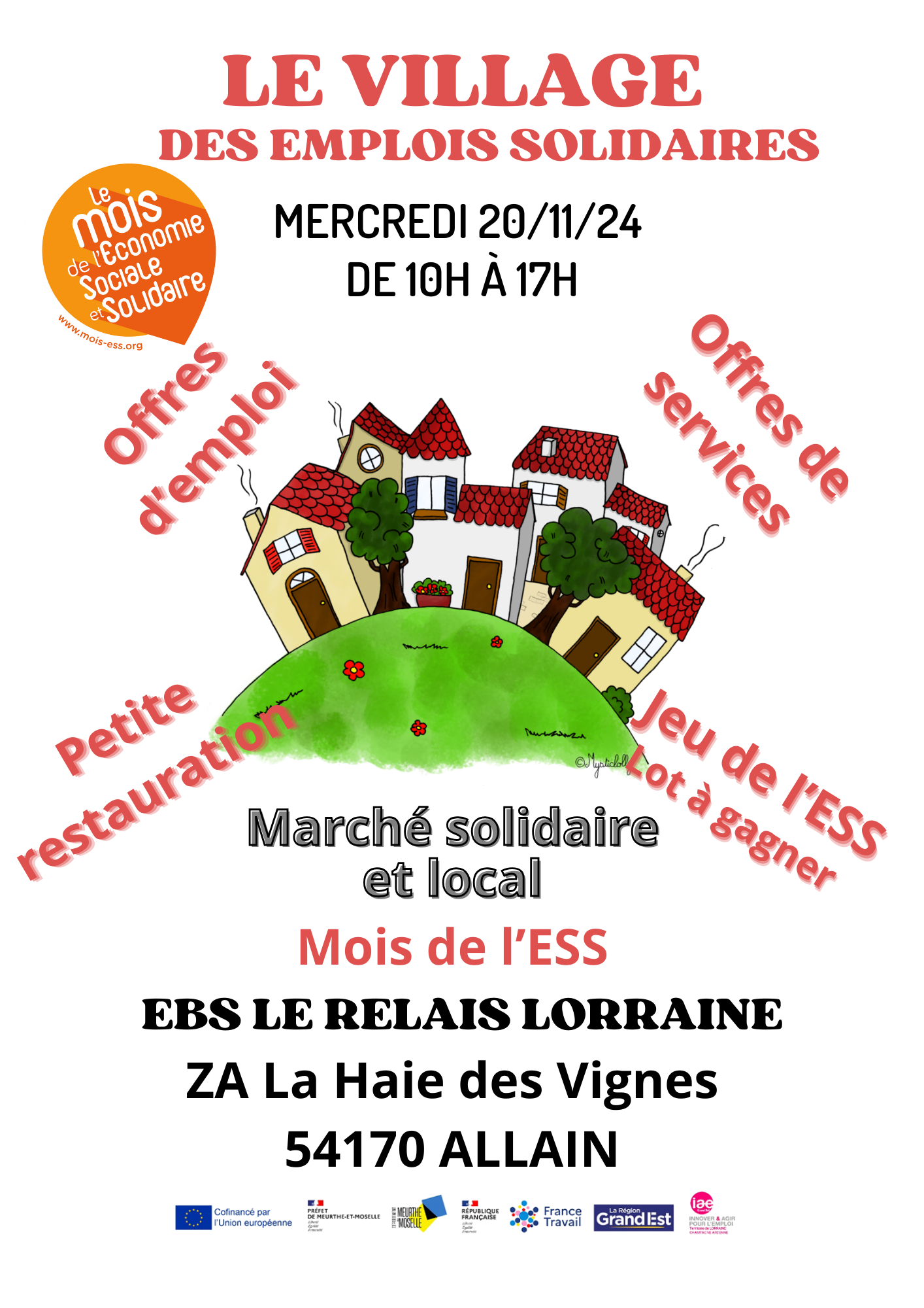 Le village des emplois solidaires ESS en Terres de Lorraine