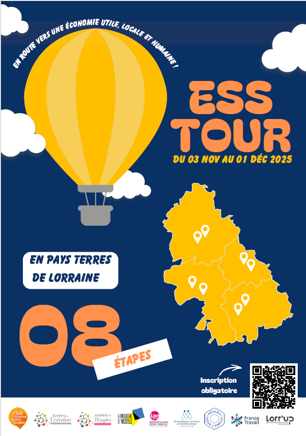 Visuel ESS Tour en Terres de Lorraine 8 étapes du 3 nov au 01 déc 2025