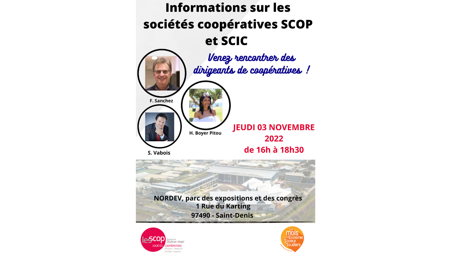 Flyer - Information sur les sociétés coopératives SCOP et SCIC