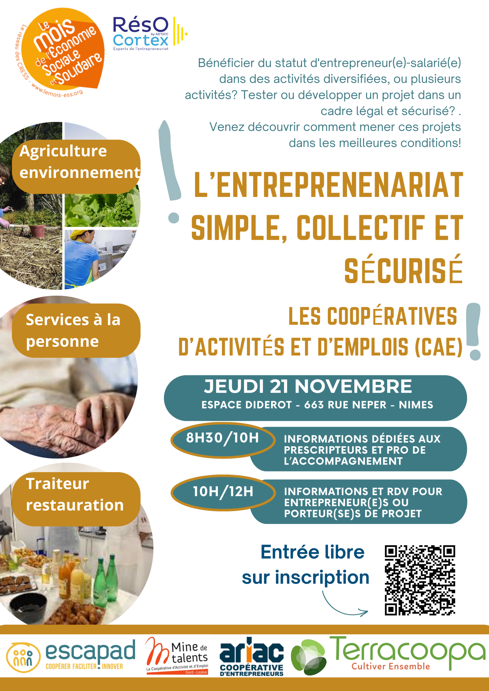 CREER SON ACTIVITE DANS UNL'ENTREPRENEURIAT COLLECTIF ET SECURISE : LES COOPERATIVES D'ACTIVITES ET D'EMPLOIS CREER SON ACTIVITE DANS UN CADRE SECURISE AVEC LES COOPERATIVES D'ACTIVITES ET D'EMPLOIS
