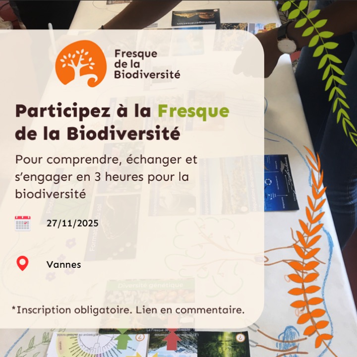 Fresque de la Biodiversité Fresque de la Biodiversité - Annonce date 27/11