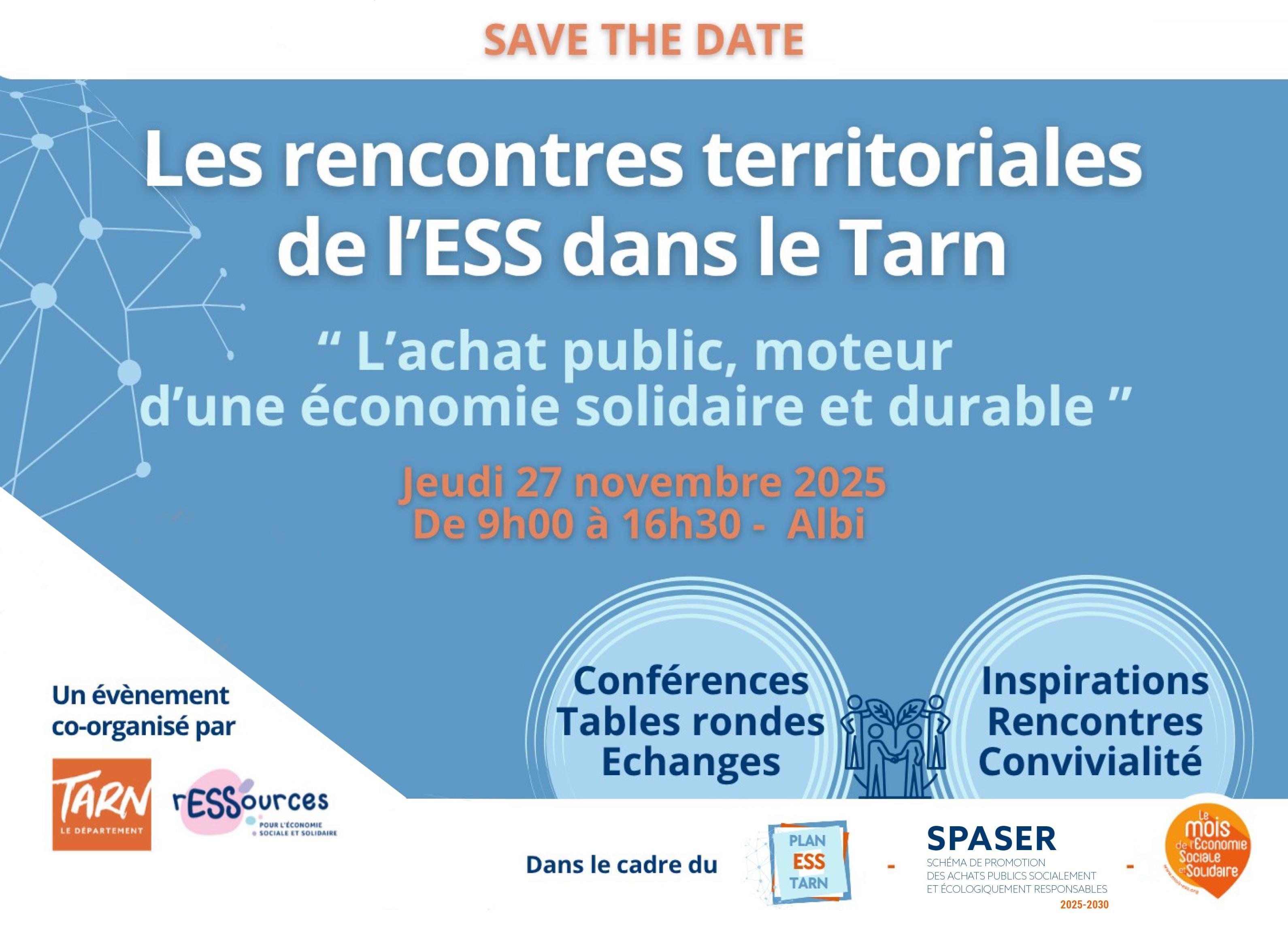 Les rencontres territoriales de l'ESS dans le Tarn Les rencontres territoriales de l'ESS dans le Tarn