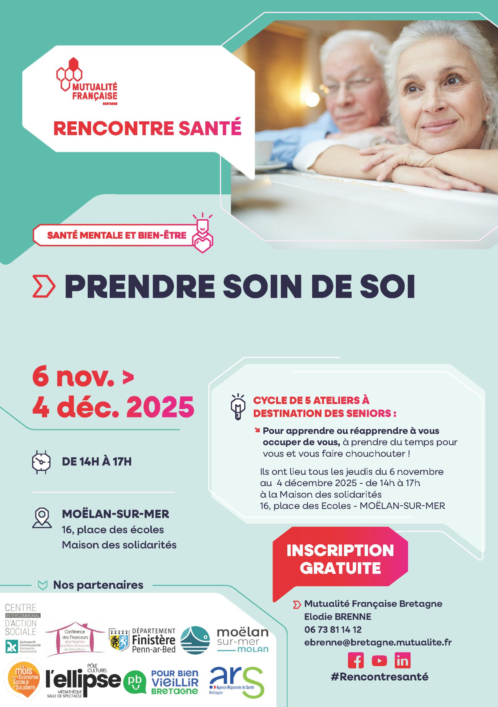 Affiche Prendre soin de soi Moëlan-sur-Mer Affiche de l'événement