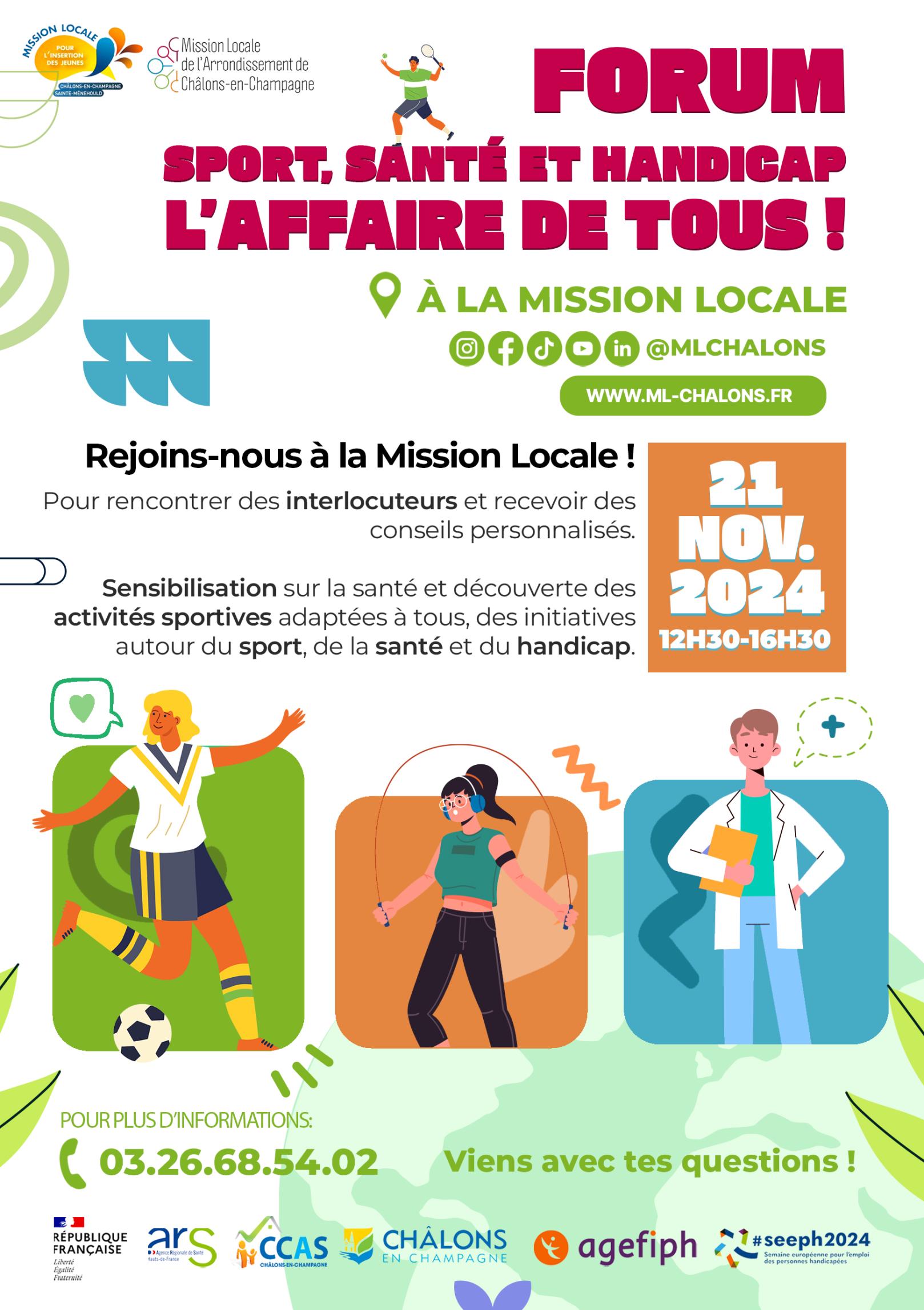 FORUM SPORT SANTÉ ET HANDICAP L’AFFAIRE DE TOUS ! 