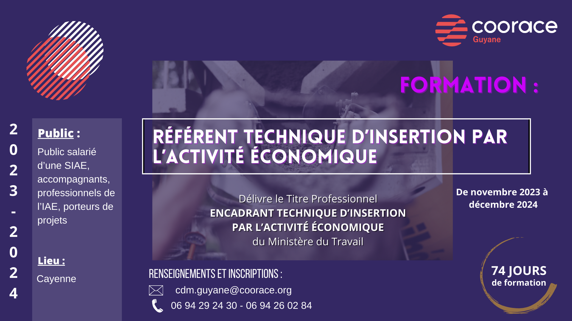 Formation "Référent Technique d'Insertion par l'Activité Economique" FORMATION TP ENCADRANT TECHNIQUE