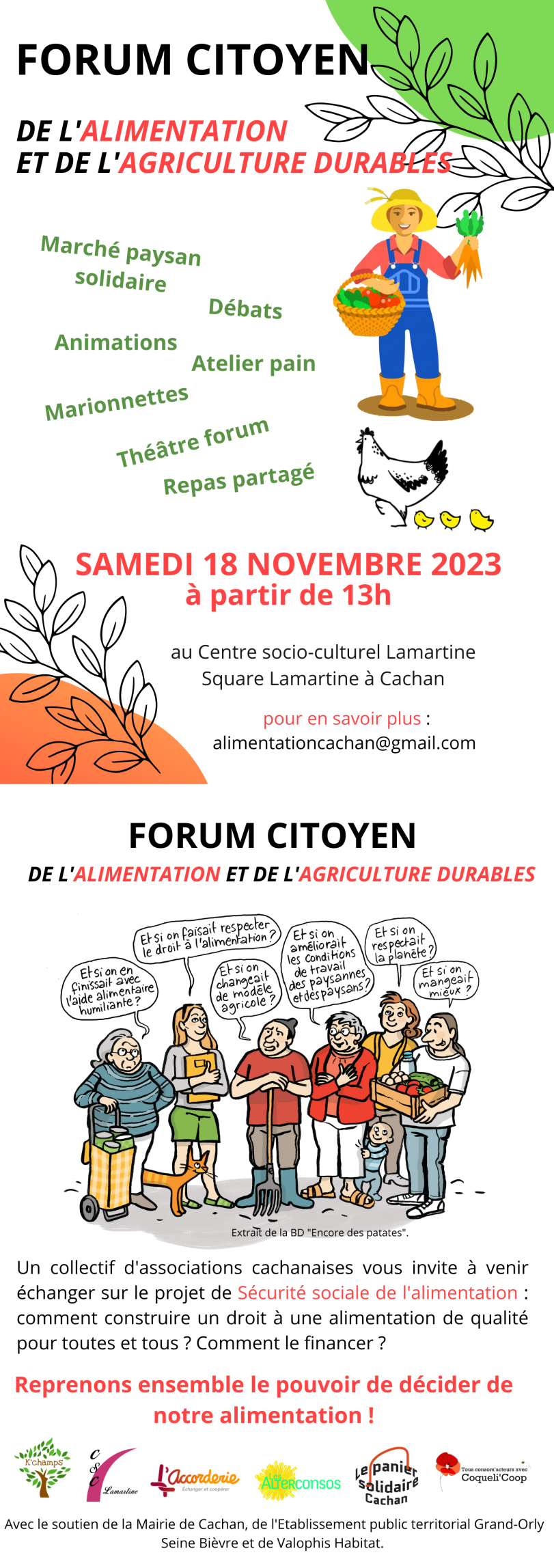 Forum citoyen de l'alimentation et de l'agriculture durables Forum citoyen de l'alimentation et de l'agriculture durables