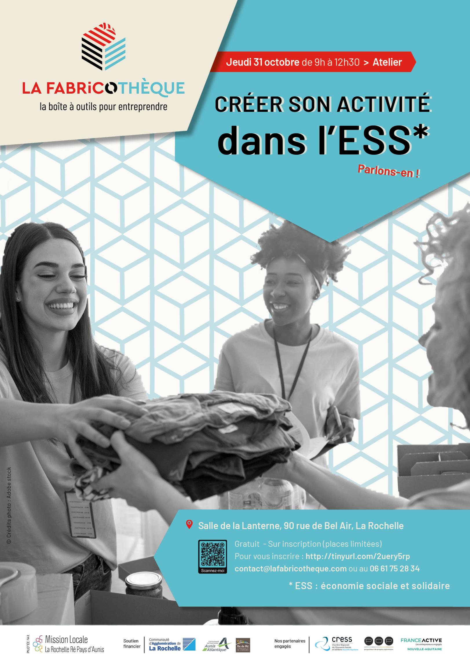 Atelier "Créer son activité dans l'ESS. Parlons-en !" Atelier "Créer son activité dans l'ESS. Parlons-en !"