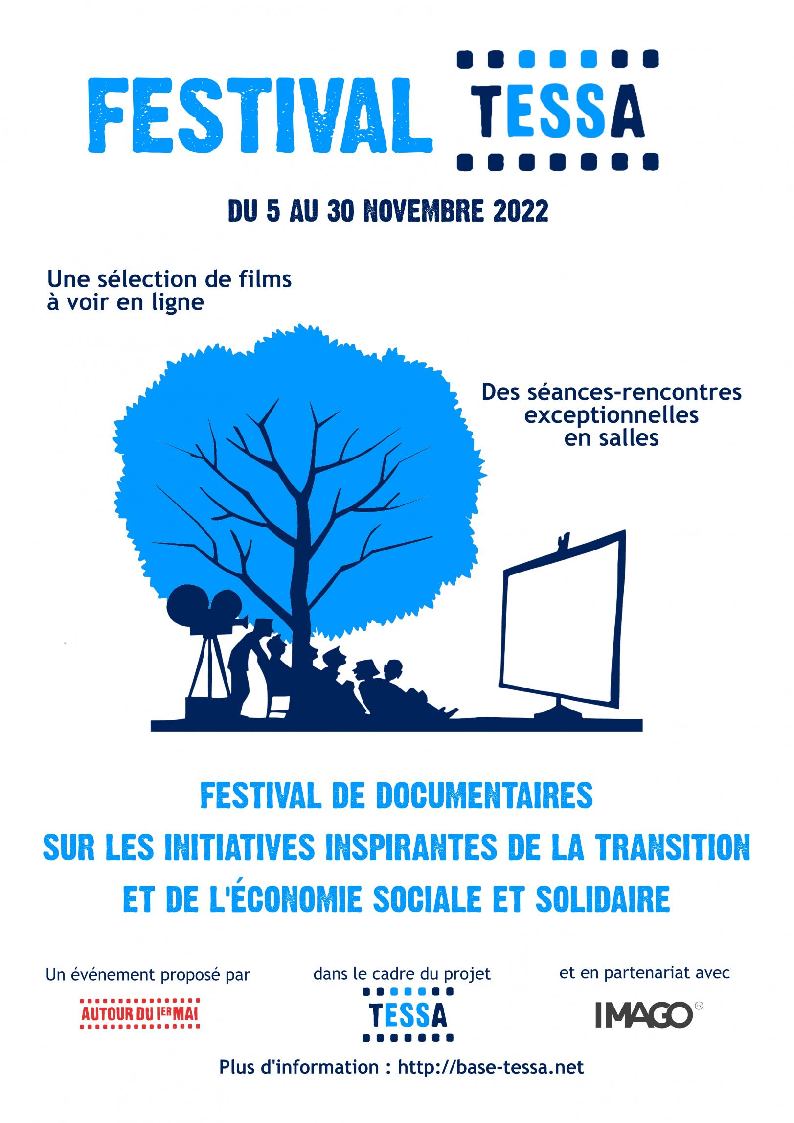 Festival TESSA du 5 au 30 novembre 2022 Festival TESSA du 5 au 30 novembre 2022, en ligne et en salles